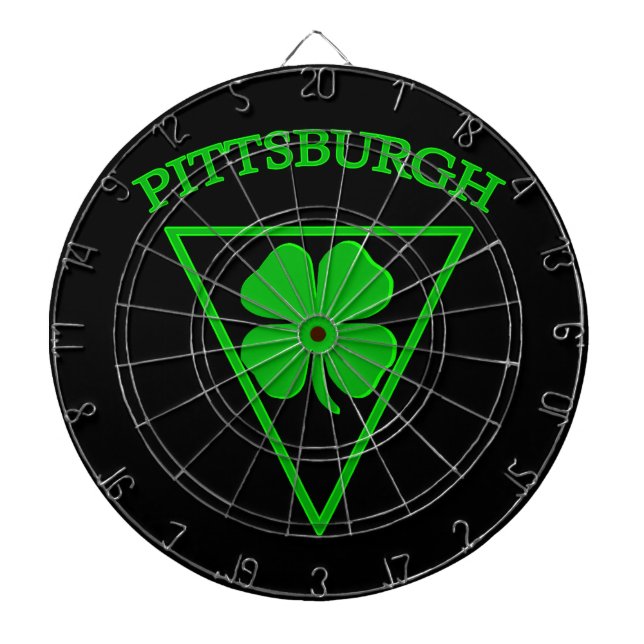 Pittsburgh Luck Dart Board (Front)