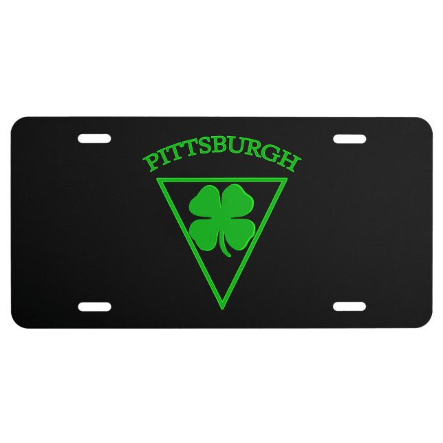 Pittsburgh Luck License Plate (Front)
