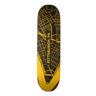Pittsburgh Map 2 Skateboard