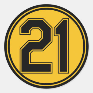 Back Number 21 Stickers for Sale