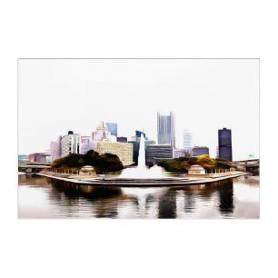Pittsburgh on Acrylic Acrylic Print