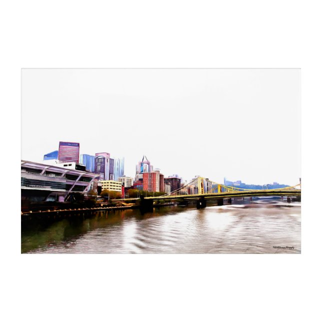 Pittsburgh on Acrylic Print (Front)