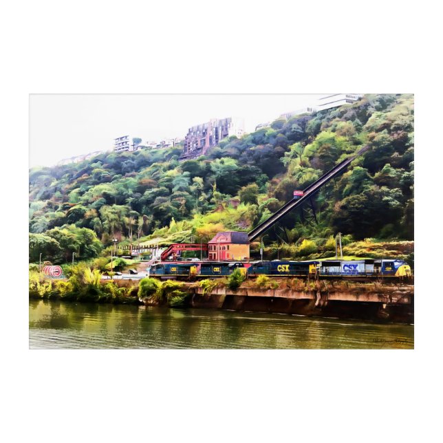 Pittsburgh on Acrylic Print (Front)