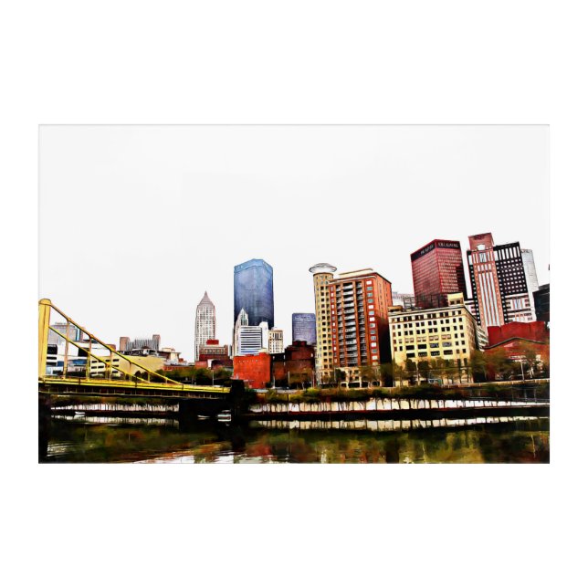 Pittsburgh on Acrylic Print (Front)