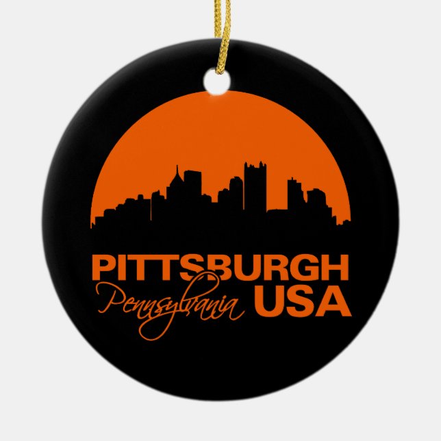 PITTSBURGH ornament - customizable (Front)