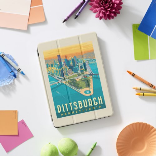 Pittsburgh PA  Birds Eye View iPad Air Cover