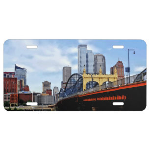 Pittsburgh PA - Corner of Smithfield and Fifth License Plate