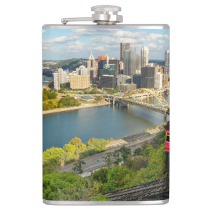 Pittsburgh PA Photograph Flask