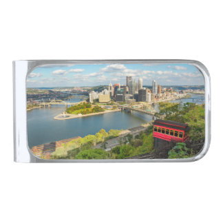Pittsburgh PA Photograph Silver Finish Money Clip