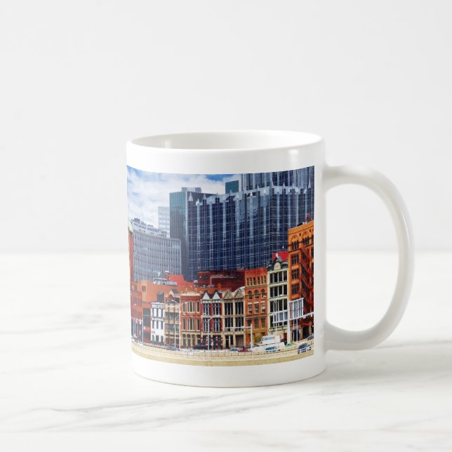 Pittsburgh PA Skyline Closeup Coffee Mug (Right)