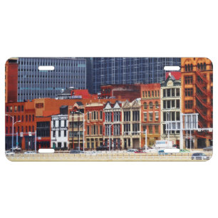 Pittsburgh PA Skyline Closeup License Plate