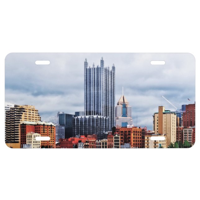 Pittsburgh PA Skyline License Plate (Front)