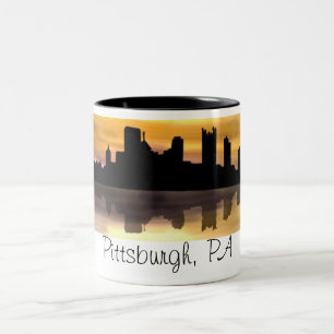 Pittsburgh, PA Two-Tone Coffee Mug