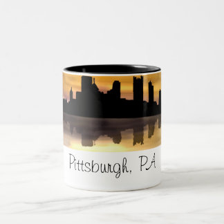 Pittsburgh, PA Two-Tone Coffee Mug