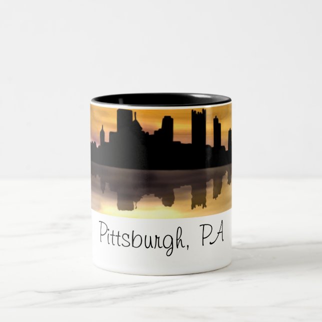 Pittsburgh, PA Two-Tone Coffee Mug (Center)