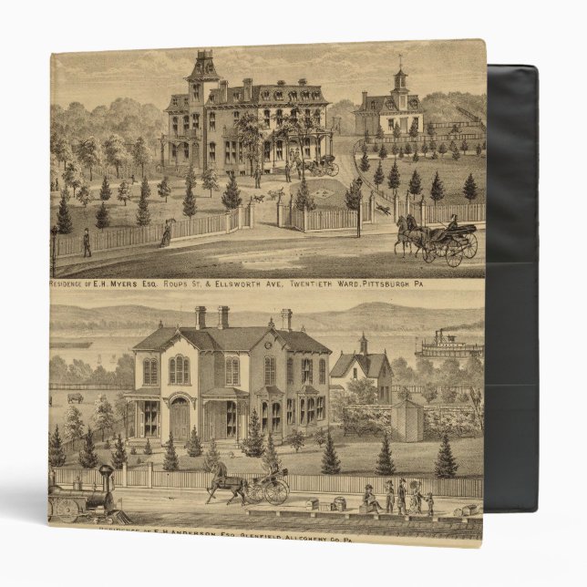 Pittsburgh, Pennsylvania 2 3 Ring Binder (Front/Inside)