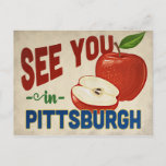 Pittsburgh Pennsylvania Apple - Vintage Travel Postcard