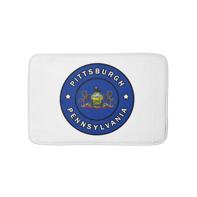 Pittsburgh Pennsylvania Bath Mat (Front)