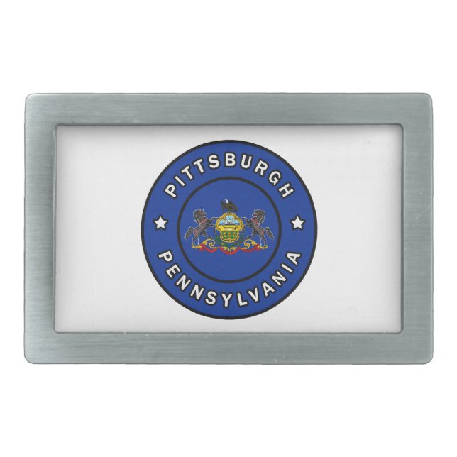 Pittsburgh Pennsylvania Belt Buckle (Front)