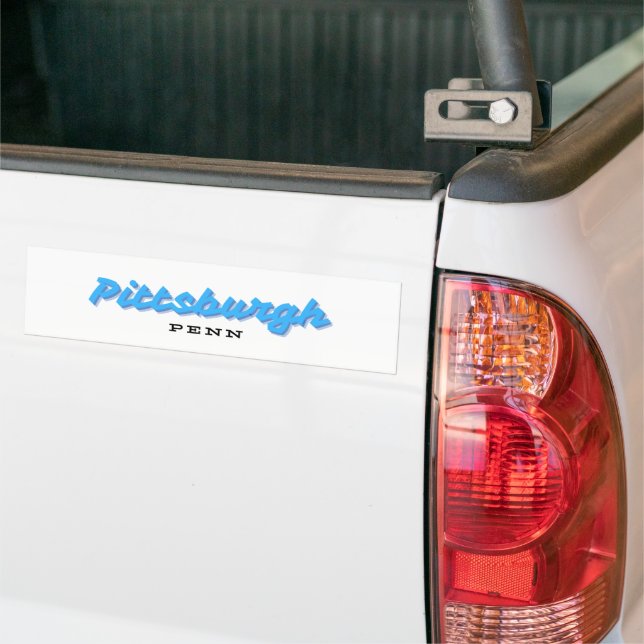Pittsburgh Pennsylvania Bumper Sticker (On Truck)