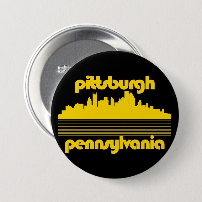 Pittsburgh Pennsylvania Button (Front & Back)