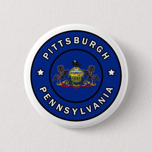 Pittsburgh Pennsylvania Button (Front)