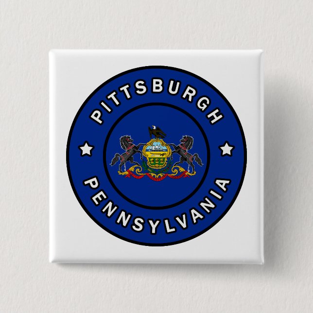 Pittsburgh Pennsylvania Button (Front)