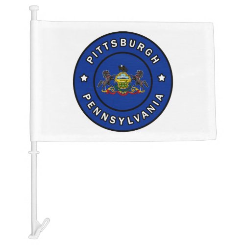 Pittsburgh Pennsylvania Car Flag