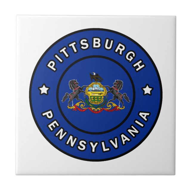 Pittsburgh Pennsylvania Ceramic Tile (Front)
