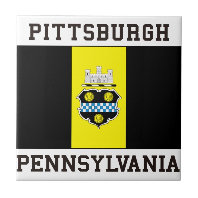Pittsburgh Pennsylvania Ceramic Tile (Front)