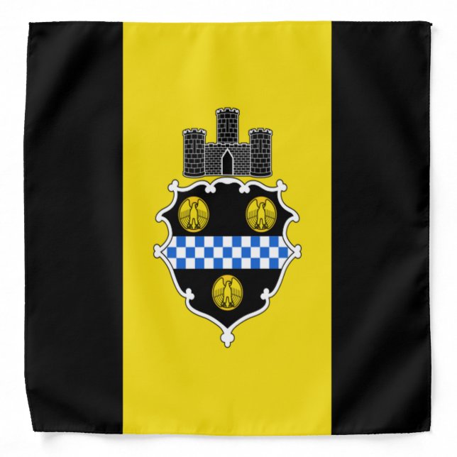 Pittsburgh (Pennsylvania) City flag Bandana (Front)