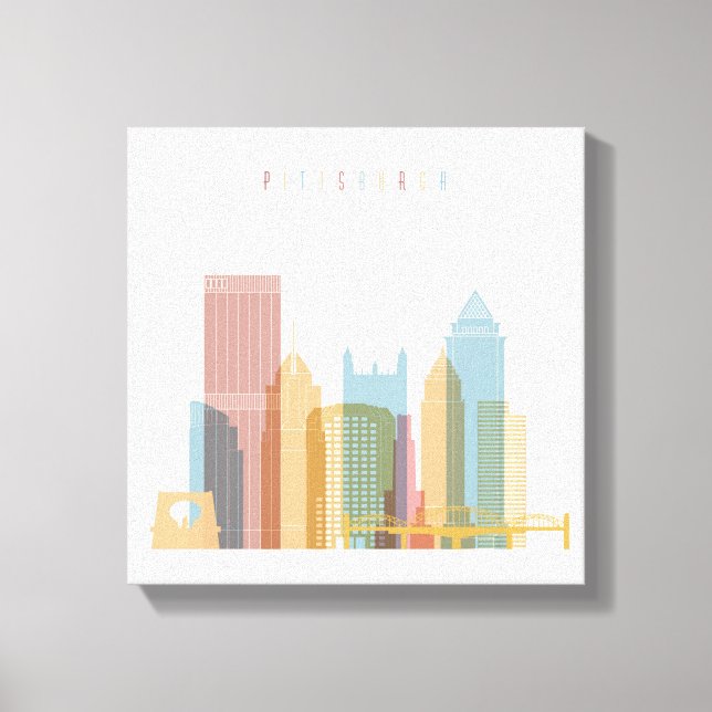 Pittsburgh, Pennsylvania | City Skyline Canvas Print (Front)