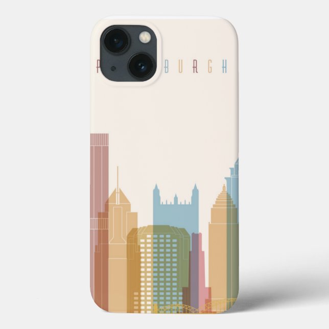 Pittsburgh, Pennsylvania | City Skyline Case-Mate iPhone Case (Back)