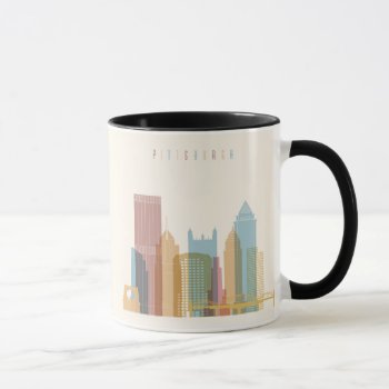 Pittsburgh  Pennsylvania | City Skyline Mug by adventurebeginsnow at Zazzle