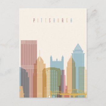 Pittsburgh  Pennsylvania | City Skyline Postcard by adventurebeginsnow at Zazzle