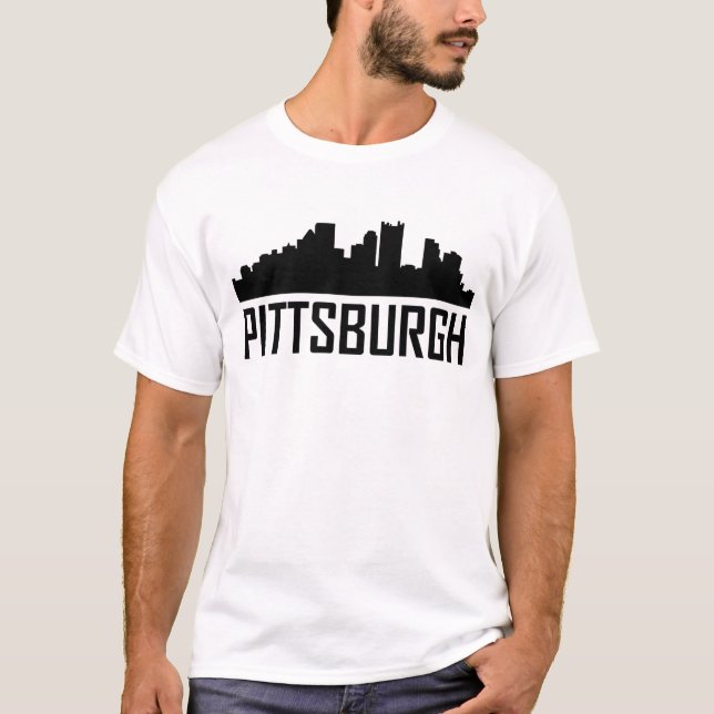 Pittsburgh Pennsylvania City Skyline T-Shirt (Front)