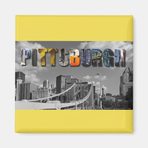 Pittsburgh Pennsylvania City Travel Photos Magnet