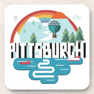 Pittsburgh, Pennsylvania Cityscape Design Coaster