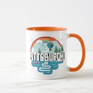 Pittsburgh, Pennsylvania Cityscape Design Mug