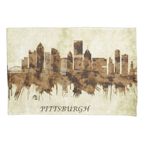 Pittsburgh Pennsylvania Cityscape Pillow Case