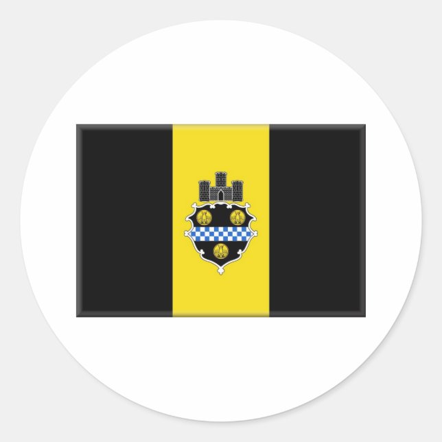 Pittsburgh Pennsylvania Classic Round Sticker (Front)