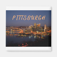 Pittsburgh, Pennsylvania Downtown Night Time River