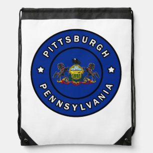 Pittsburgh Pennsylvania Drawstring Bag