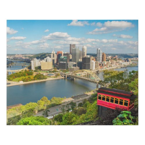 Pittsburgh Pennsylvania Duquesne Incline Faux Canvas Print