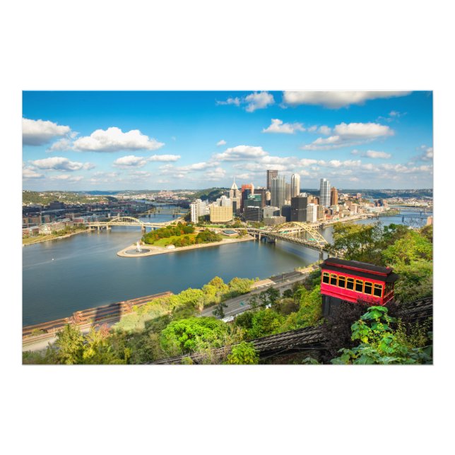 Pittsburgh Pennsylvania Duquesne Incline  Photo Print (Front)