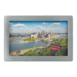 Pittsburgh Pennsylvania Duquesne Incline View Belt Buckle