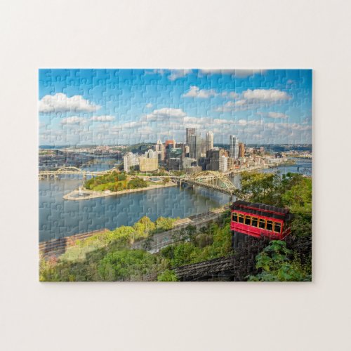 Pittsburgh Pennsylvania Duquesne Incline View Jigsaw Puzzle