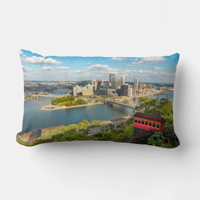 Pittsburgh Pennsylvania Duquesne Incline View   Lumbar Pillow (Front)