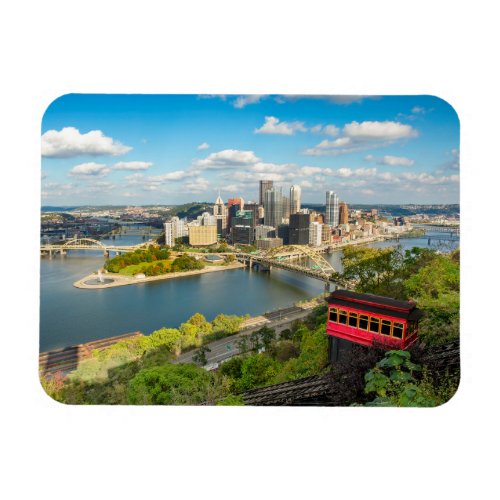 Pittsburgh Pennsylvania Duquesne Incline View  Magnet