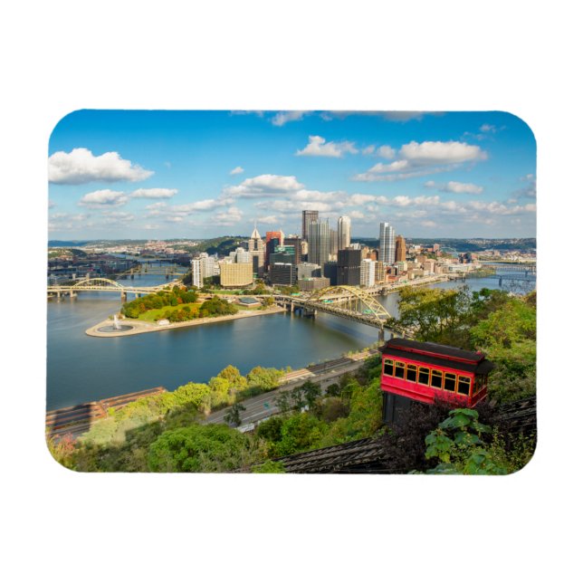 Pittsburgh Pennsylvania Duquesne Incline View  Magnet (Horizontal)